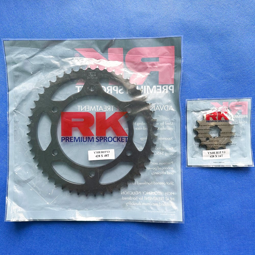 NHÔNG DĨA RK NHÔNG 14T DĨA 48T R15 V3 / R15 V4 / R15M / XSR 155 / FZ 155 / VIXION 155